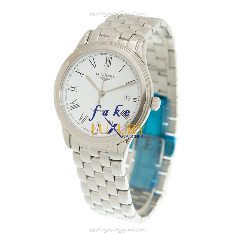 Longines L4.974.4.11.6 FLAGSHIP Automatic | Steel Case | White Dial Replica Watch - Image 3