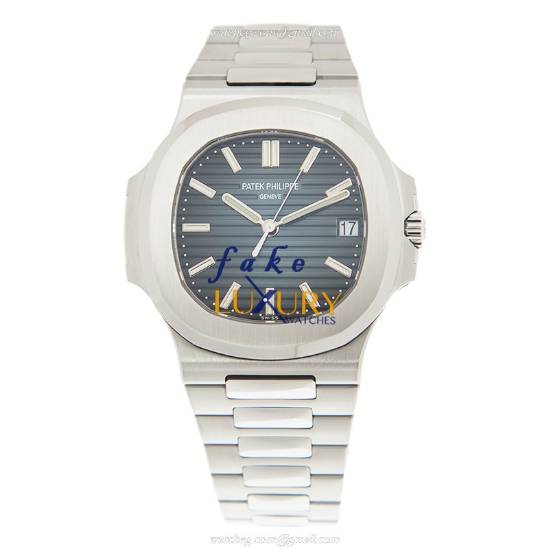 Patek Philippe 5711/1A-010 Nautilus Replica Watch, Automatic Movement, Blue Dial, Steel Bracelet - Image 2