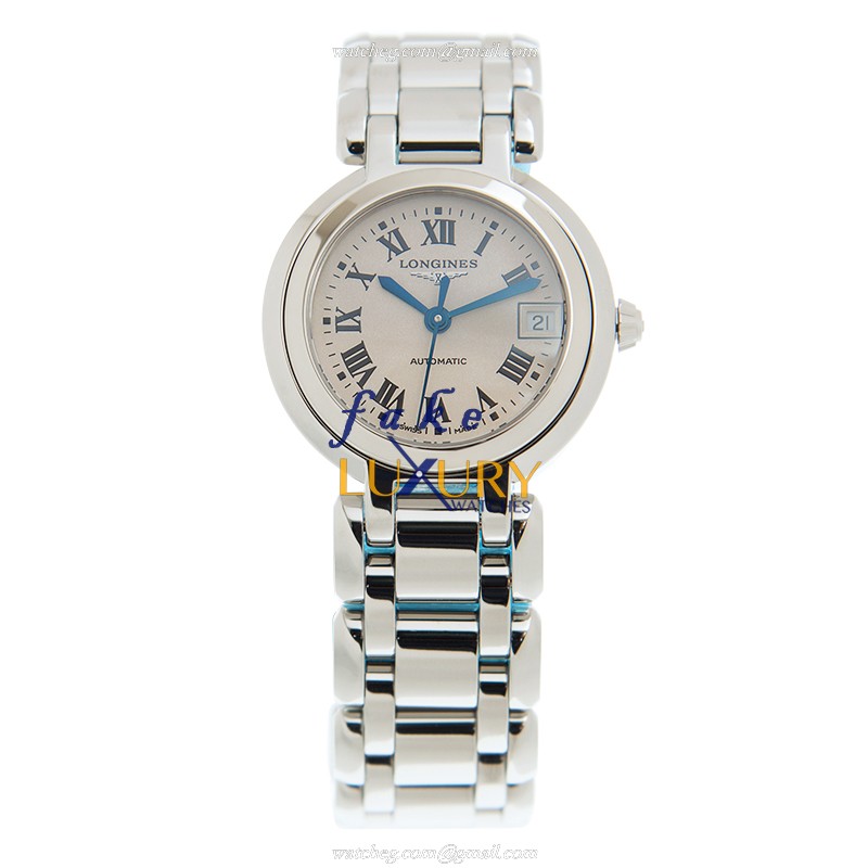 Longines L8.111.4.71.6 PRIMA LUNA Automatic Stainless Steel Replica Watch - White Dial, Silver Strap - Image 2