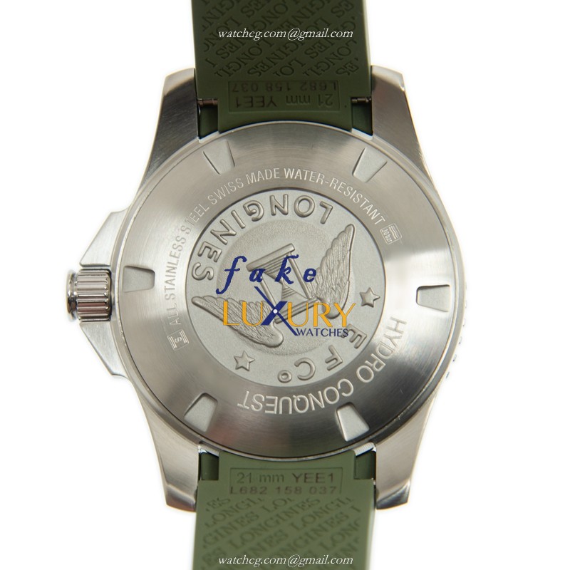 Longines L3.782.4.06.9 Replica Watch, Automatic Movement, Green Dial, Ceramic & Steel Case - Image 3