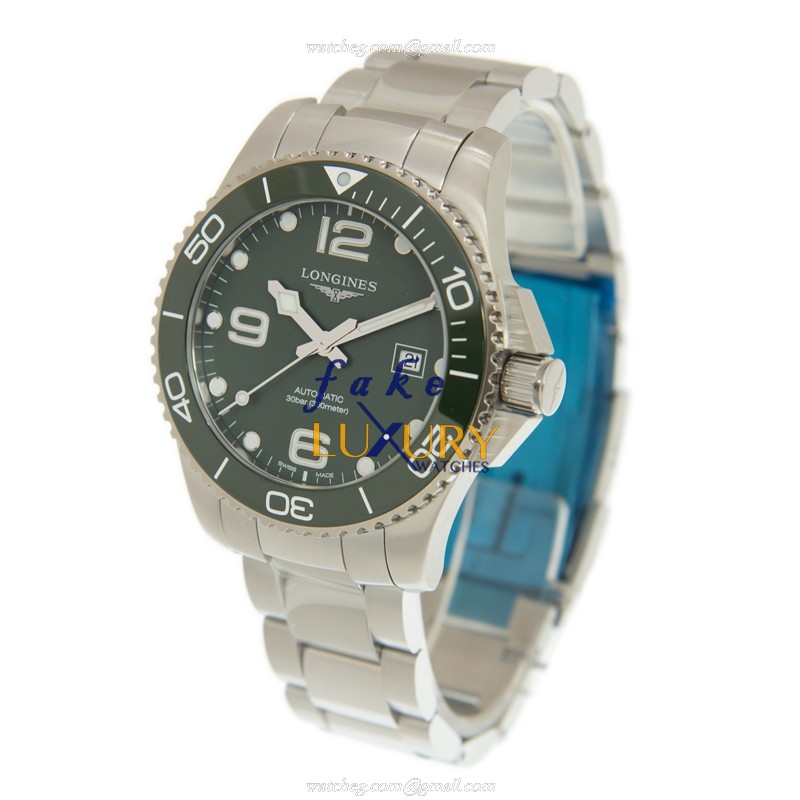 Longines L3.782.4.06.6 Replica Watch, Green Dial, Ceramic Steel Case, Automatic Movement - Image 3