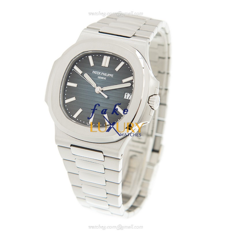 Patek Philippe 5711/1A-010 Nautilus Replica Watch, Automatic Movement, Blue Dial, Steel Bracelet - Image 3