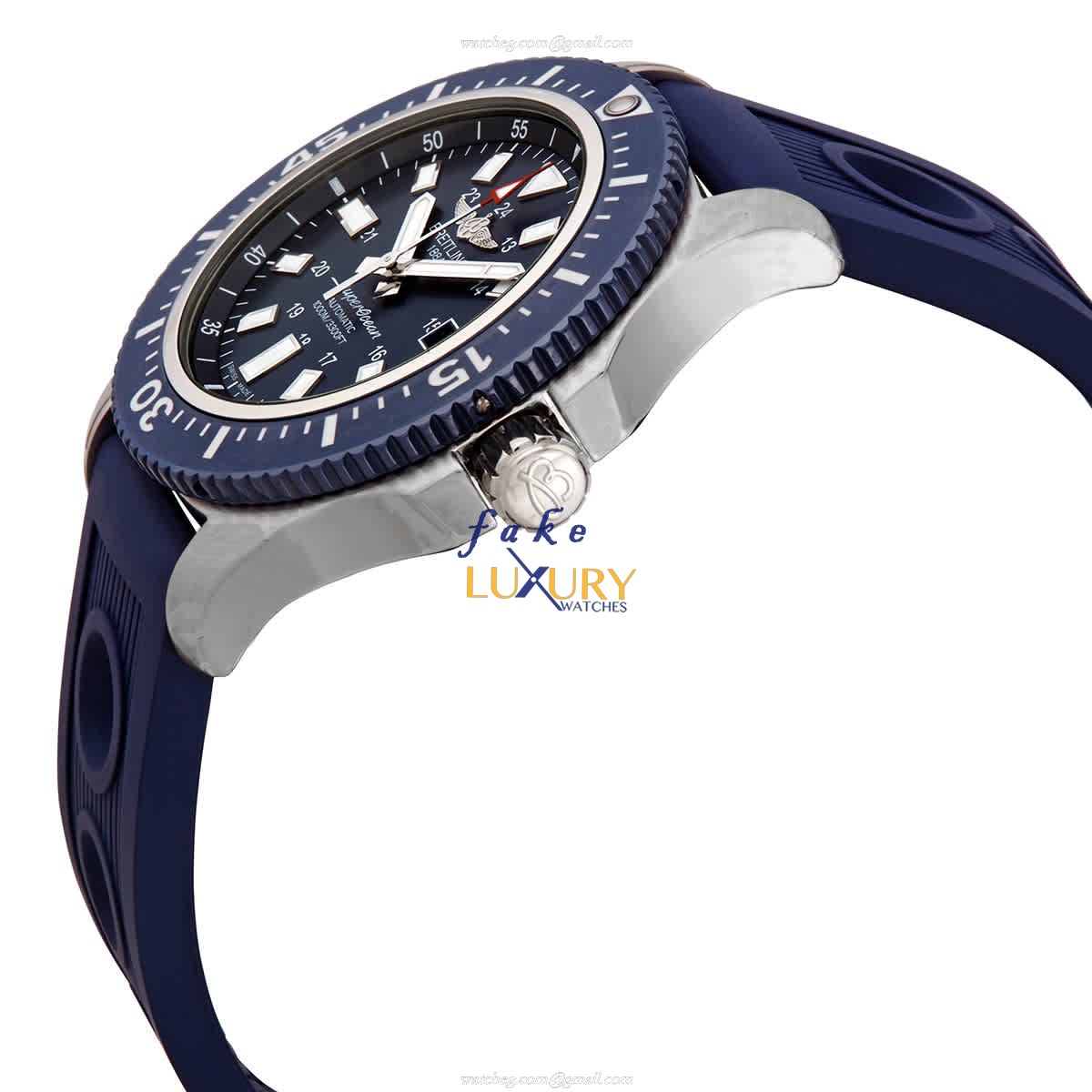Breitling Superocean 44 Y1739316-C959-200S Automatic Blue Dial Stainless Steel Rubber Strap Replica - Image 2