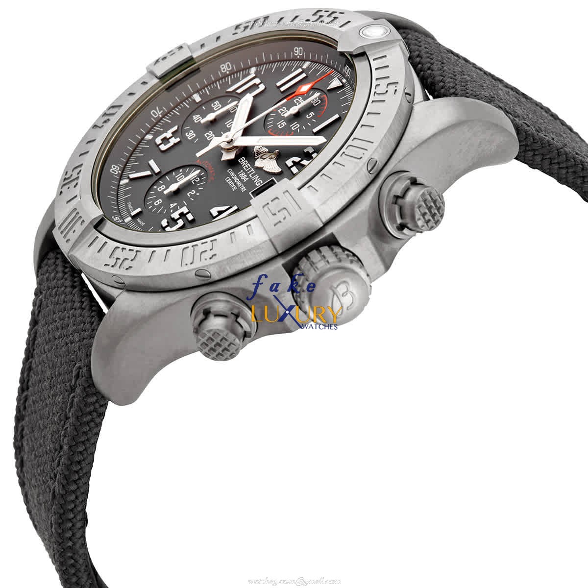 Breitling E13383101M2W1 Avenger II Replica Watch, Gray Dial, Titanium Case, Automatic - Image 2