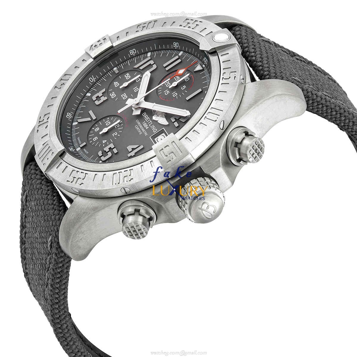 Breitling AVENGER II E13383101M1W1 Replica Watch With Automatic Movement, Gray Dial, Titanium Case - Image 2