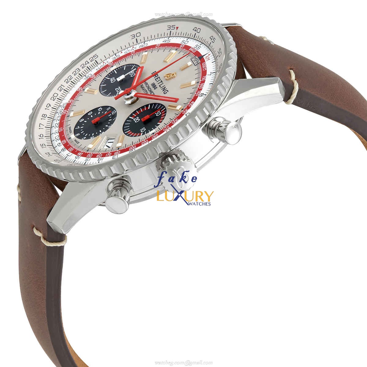 Breitling AB01219A1G1X2 Navitimer 1 Replica Watch, Silver Dial, Steel Case, Automatic - Image 2