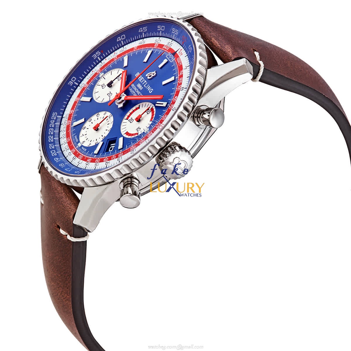 Breitling AB01212B1C1X2 Navitimer 1 Replica Watch, Automatic Movement, Blue Dial, Carbon Fiber Case - Image 2