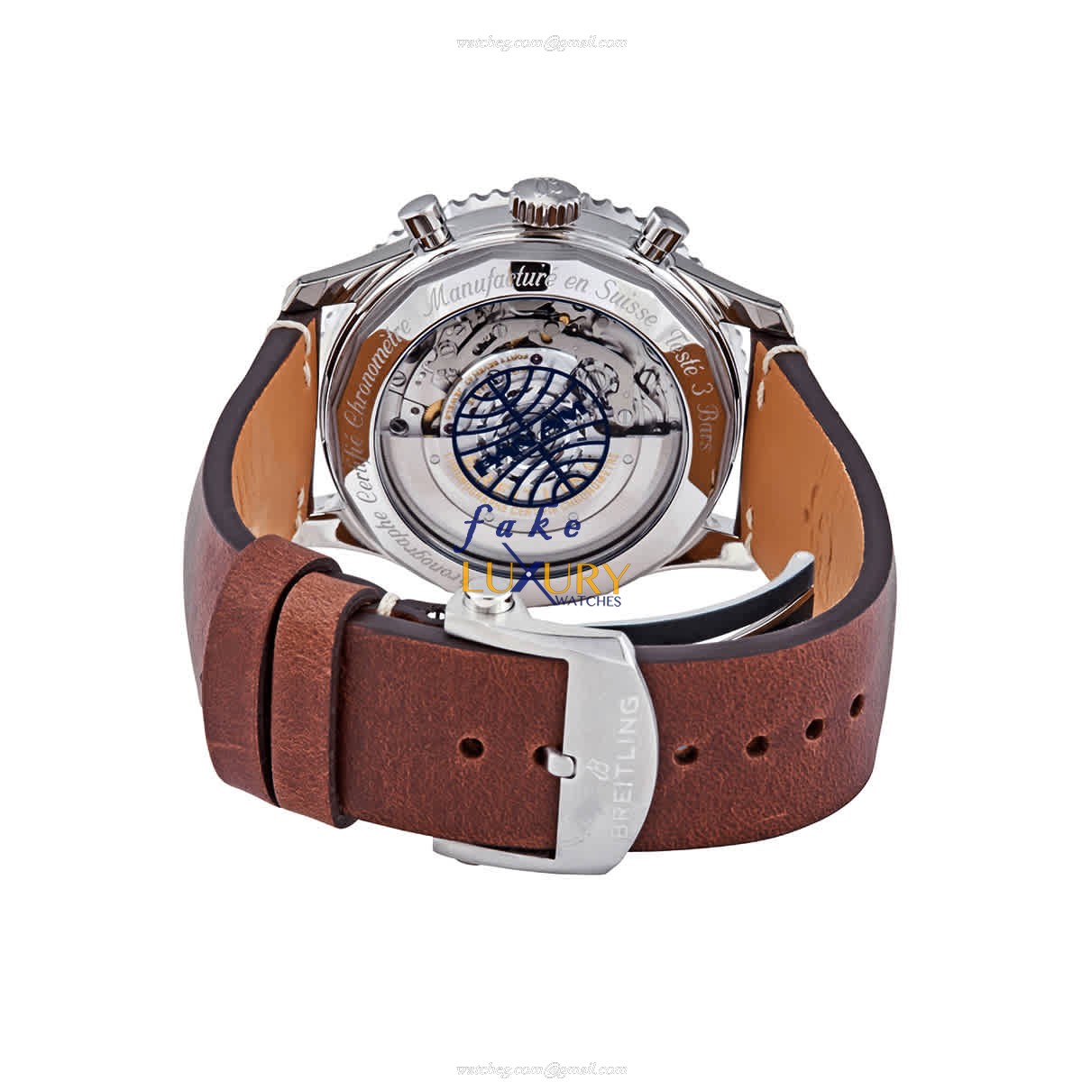 Breitling AB01212B1C1X2 Navitimer 1 Replica Watch, Automatic Movement, Blue Dial, Carbon Fiber Case - Image 3