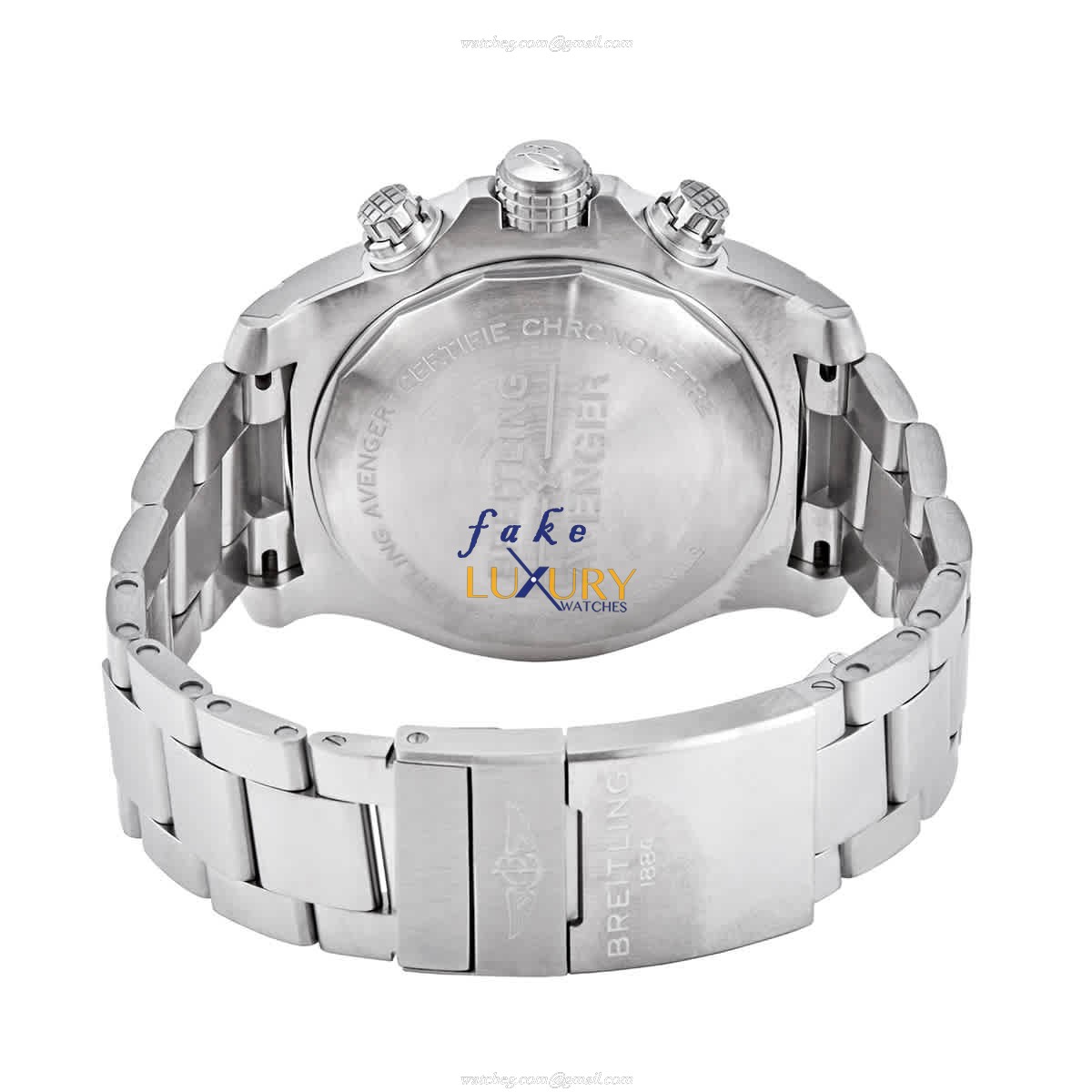 Breitling A13375101B1A1 Replica Watch, 48mm Black Dial Automatic, Steel Bracelet - Image 3