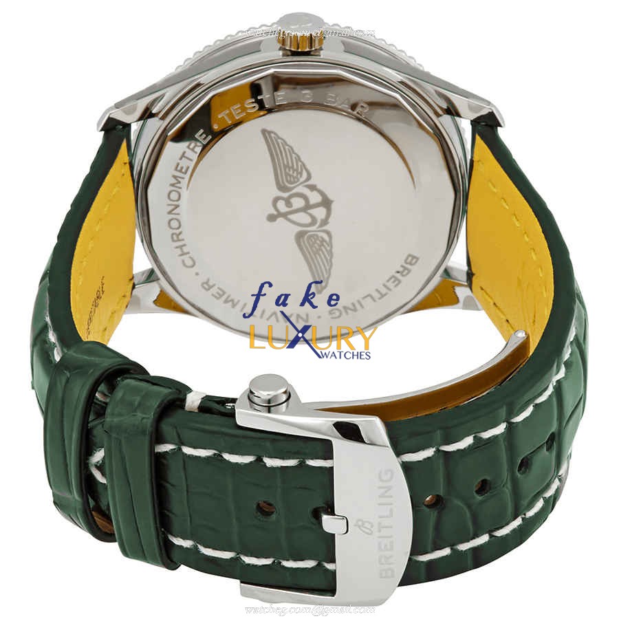 Breitling A173261A1L1P2 Navitimer 1 Replica Watch, Automatic Movement, Green Dial - Image 3