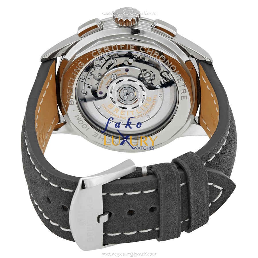 Breitling AB0118221C1X4 Premier Replica Watch, Blue Dial, Automatic Movement, Steel Case - Image 3