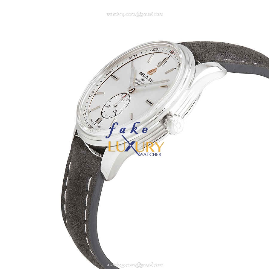 Breitling A37340351G1X2 Premier Replica Watch, Automatic, Silver Dial, Steel Case - Image 2
