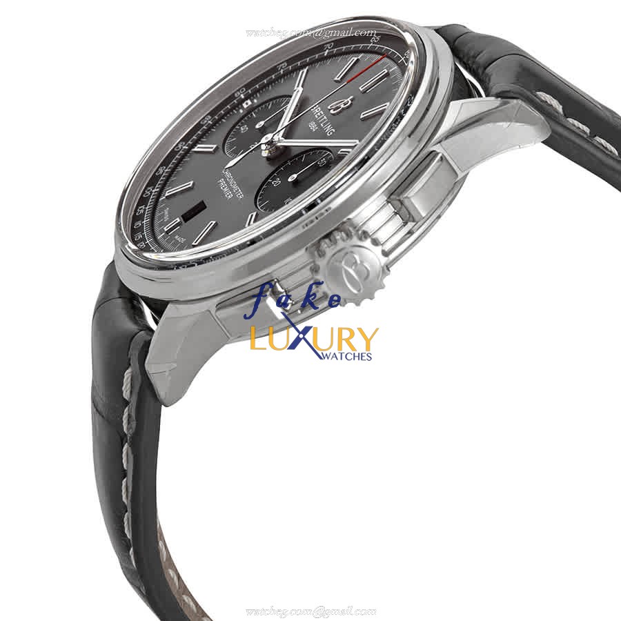 Breitling Premier Automatic Stainless Steel Gray Dial AB0118221B1P1 Replica Watch - Image 2