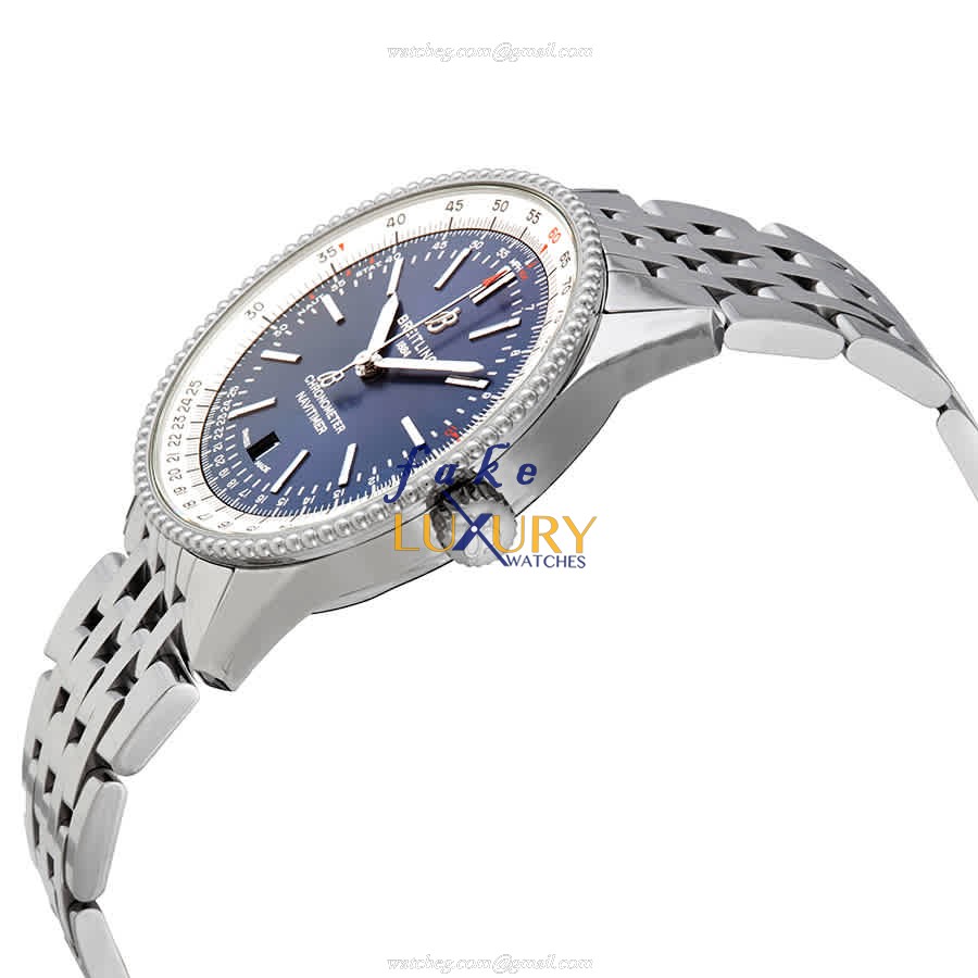 Breitling Navitimer 1 A17326211C1A1 Replica Watch With Blue Dial, Automatic Steel Bracelet - Image 2