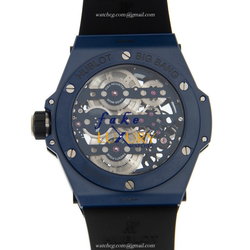 Hublot 414.EX.5123.RX Big Bang Manual Wind Ceramic Replica Watch - Swiss Movement, Blue Dial - Image 3