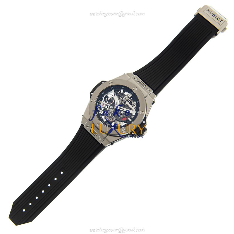 Hublot 414.NI.1123.RX BIG BANG Manual Wind Titanium Replica Watch - 45mm Case, Black Rubber Strap - Image 2