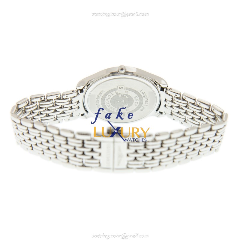 Longines L4.759.4.12.6 Lyre Replica Watch With Quartz Movement White Dial Stainless Steel Strap - Image 4