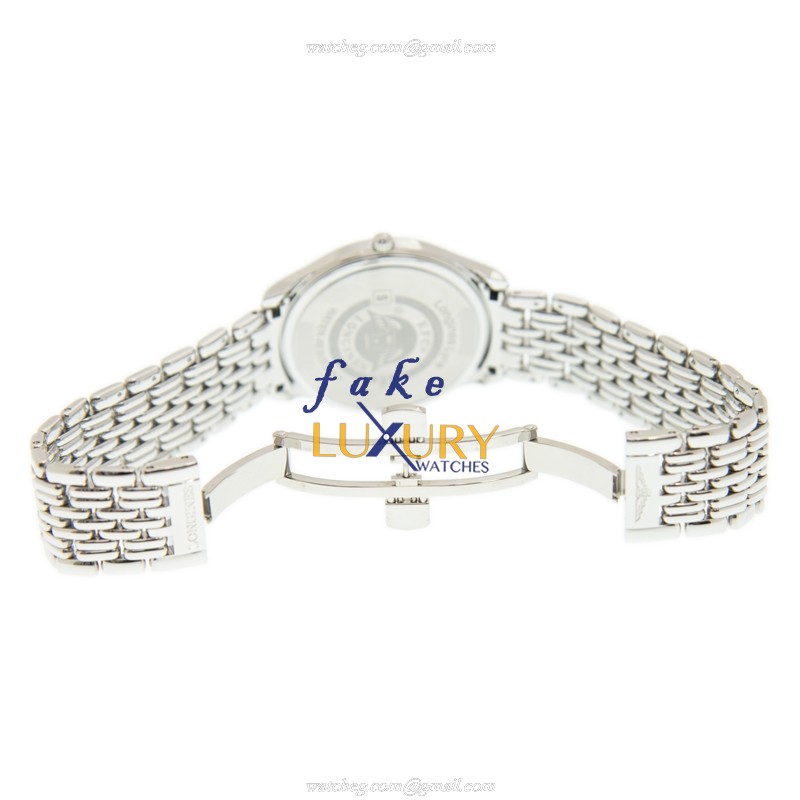Longines L4.759.4.12.6 Lyre Replica Watch With Quartz Movement White Dial Stainless Steel Strap - Image 5