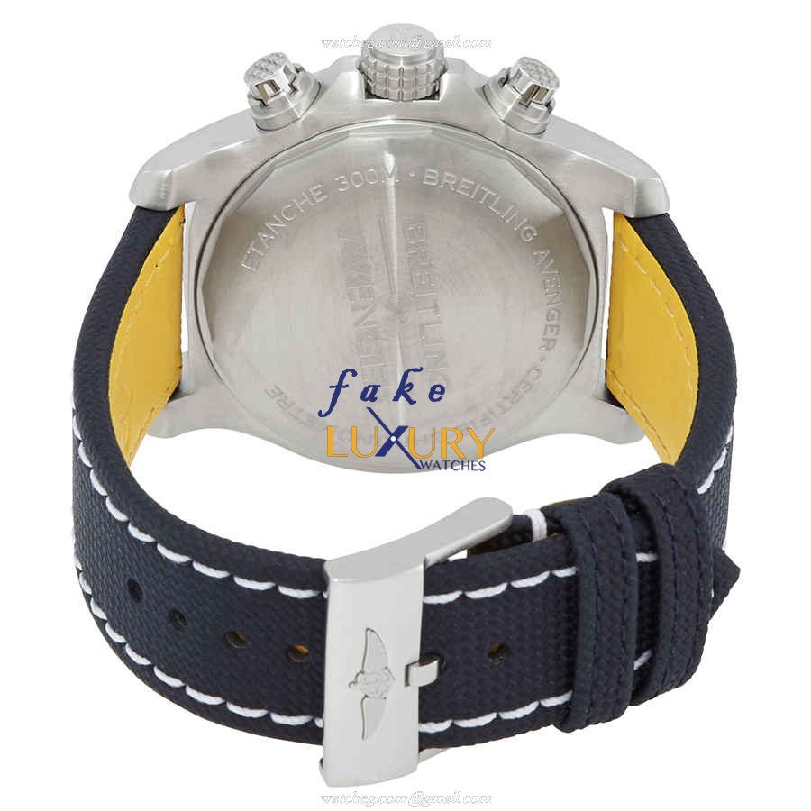 Breitling A13385101C1X1 Avenger II Replica Watch, Blue Dial, Steel Case, Automatic - Image 3