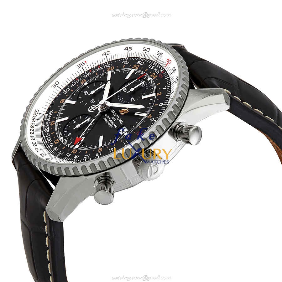 Breitling A24322121B2P1 Navitimer 1 Replica Watch with Automatic Movement in Black on Black - Image 2