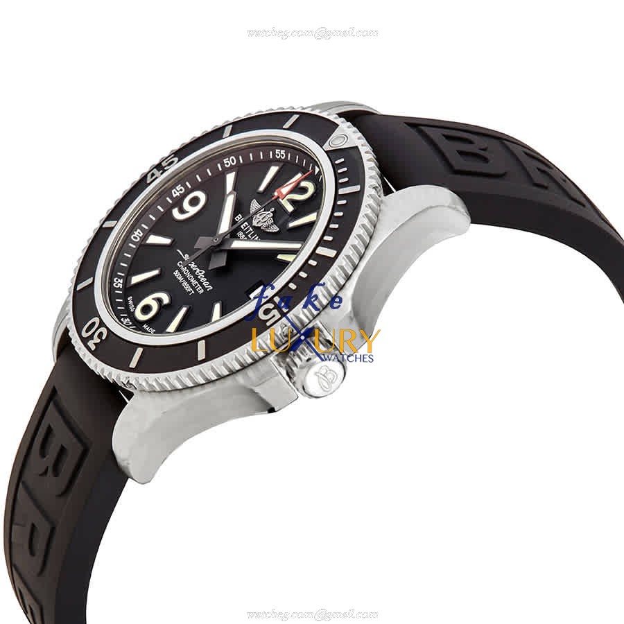 Breitling A17366021B1S1 Superocean Replica Watch, Black Dial, Steel Case, Automatic - Image 2