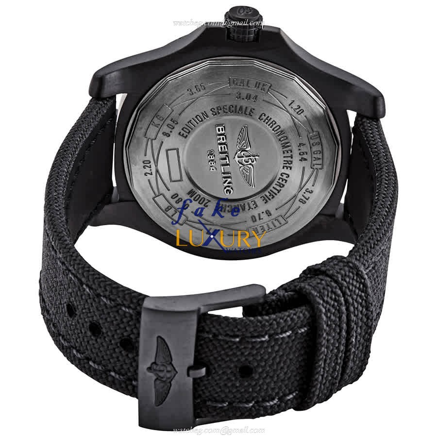 Breitling V17311101B1W1 Avenger II Replica Watch, Automatic Titanium Case, Black Dial - Image 3