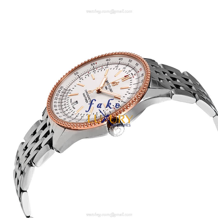 Breitling NAVITIMER 1 U17326211G1A1 Replica Watch, Automatic, Silver Dial, Steel Case - Image 2