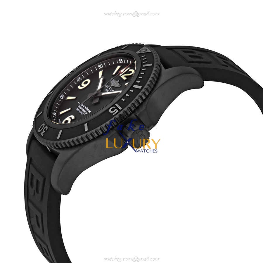 Breitling M17368B71B1S1 Replica Watch, Automatic Movement, Black Dial, Steel Case, Canvas Strap - Image 2