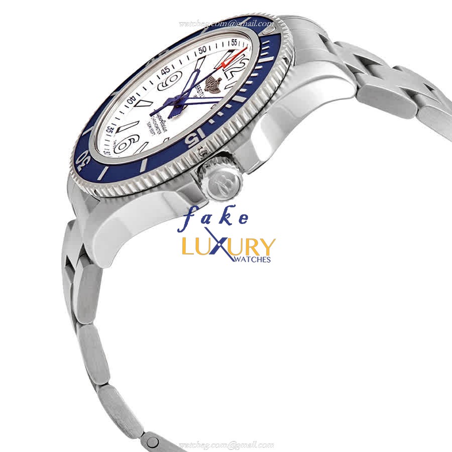 Breitling Superocean A17366D81A1A1 Replica Watch, Automatic, White Dial, Steel Bracelet - Image 2