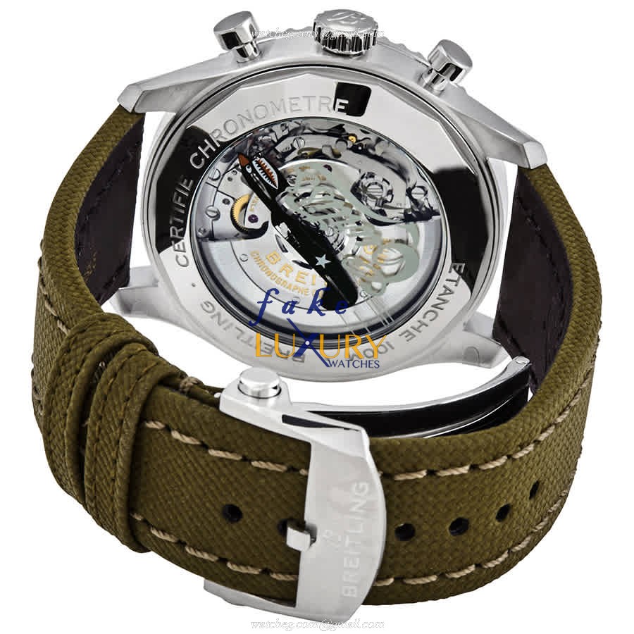 Breitling AB01192A1L1X2 Aviator 8 - Replica Watch - Automatic - Steel Case - Green Dial - Image 3