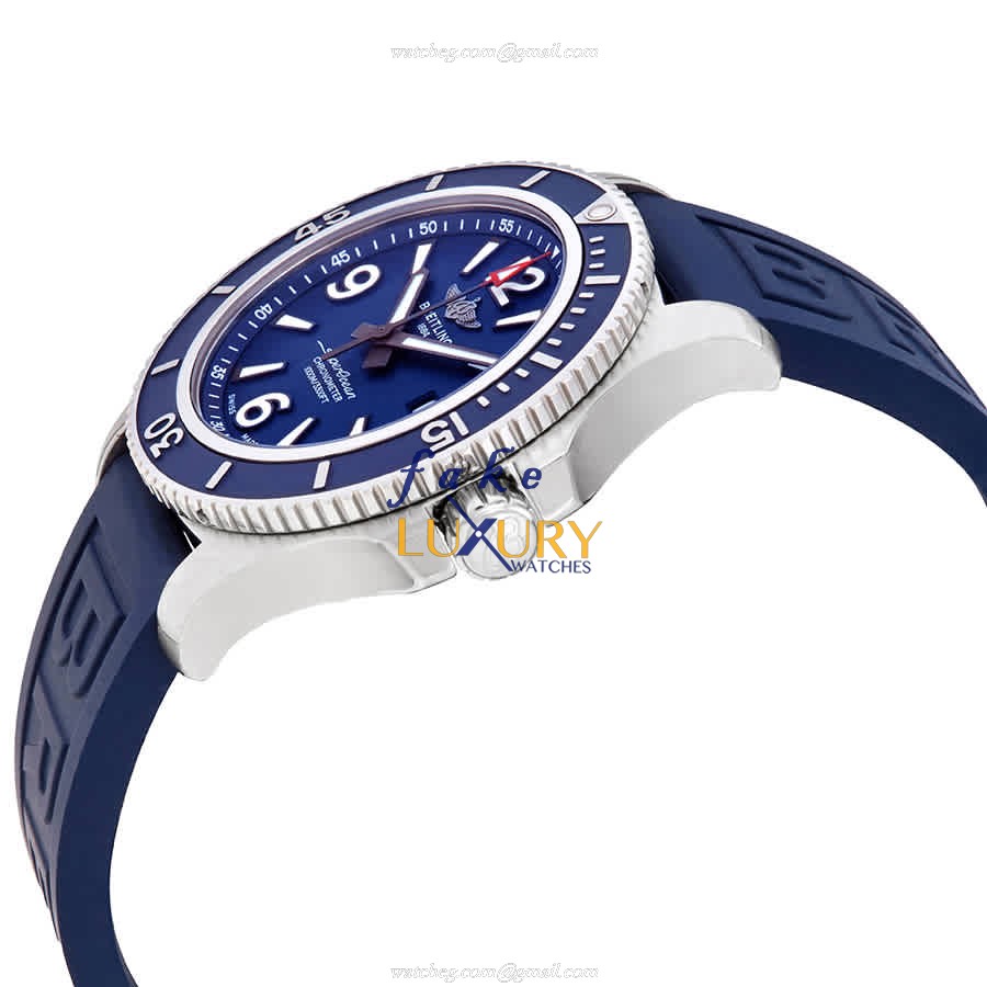 Breitling Superocean A17367D81C1S1 Automatic Blue Dial Rubber Strap Replica Watch - Image 2