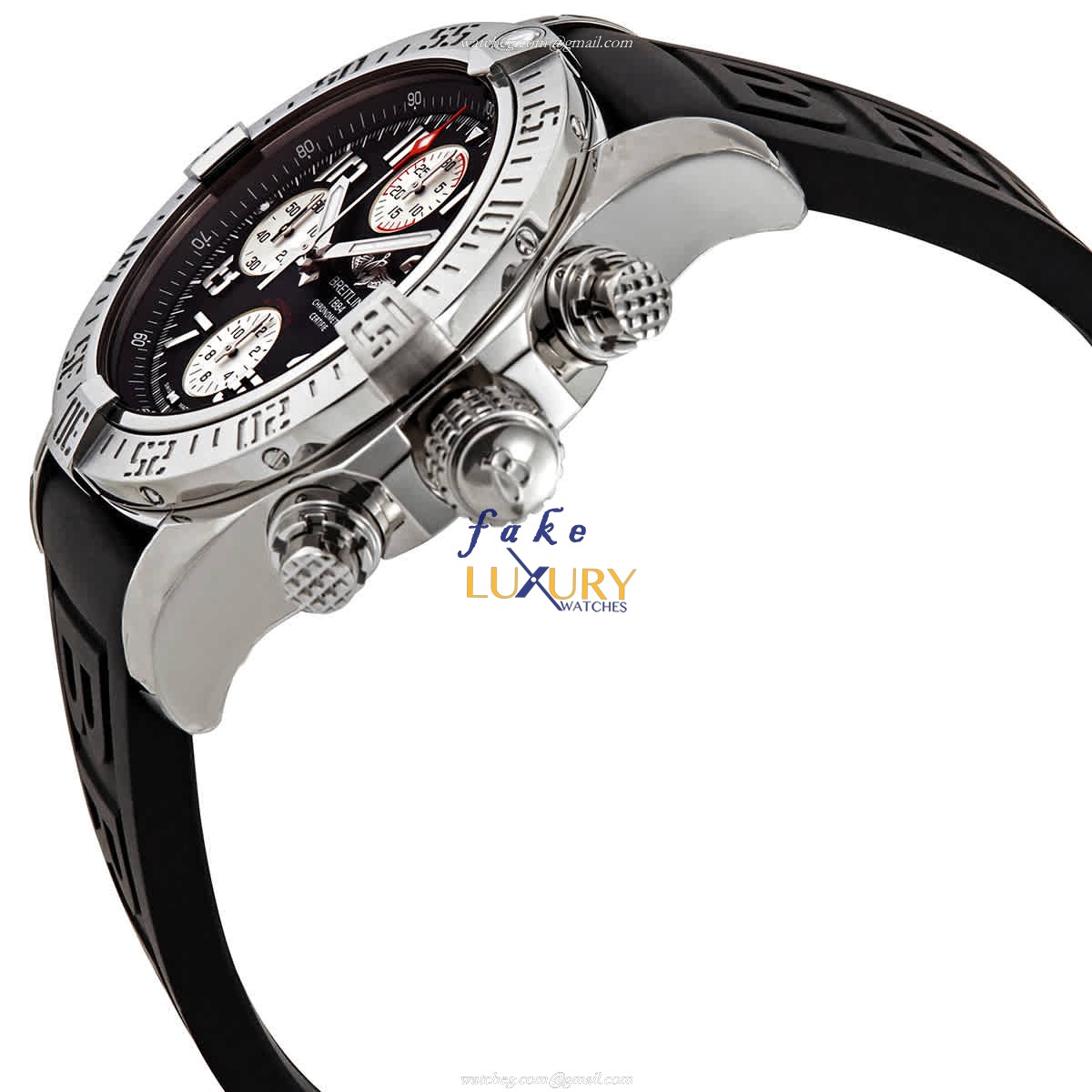 Breitling A13381111B2S1 Avenger II Replica Watch, Black Dial, Steel Case, Automatic - Image 2