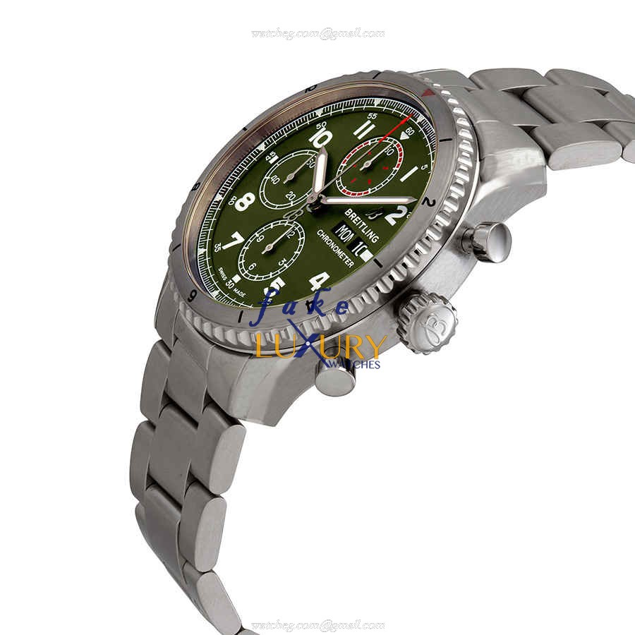 Breitling A133161A1L1A1 AVIATOR 8 Automatic Green Dial Steel Replica Watch - Image 2