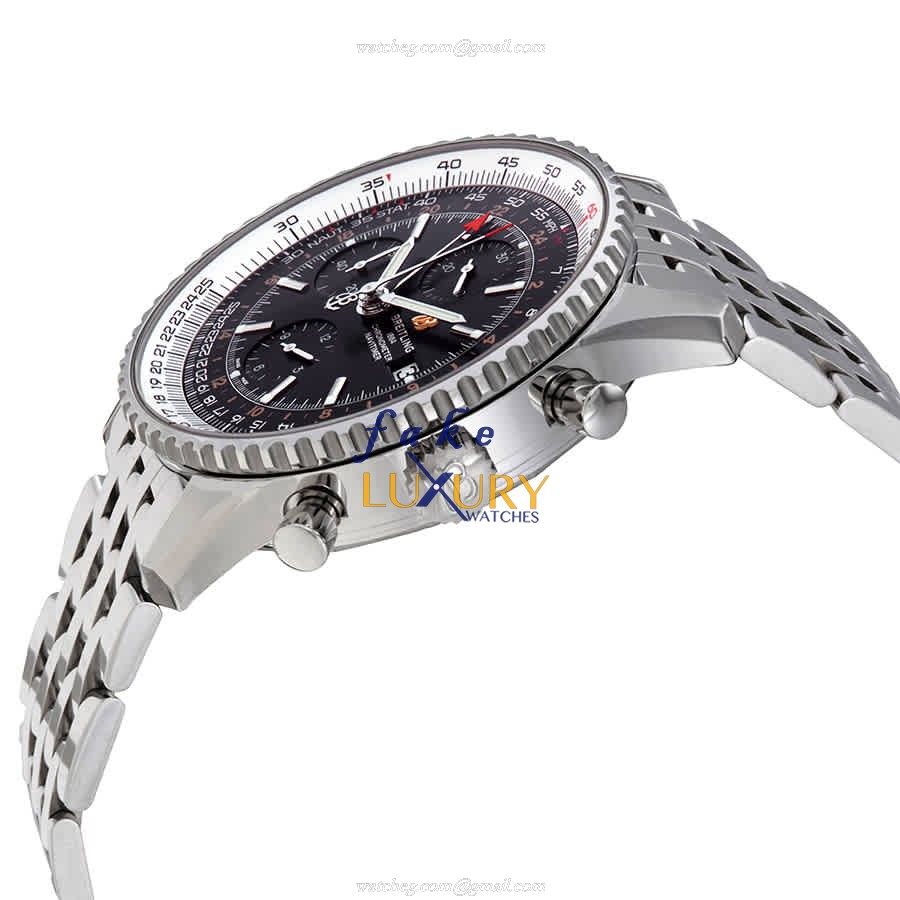 Breitling A24322121B2A1 Navitimer 1 Replica Watch, Black Dial, Steel Bracelet, Automatic - Image 2