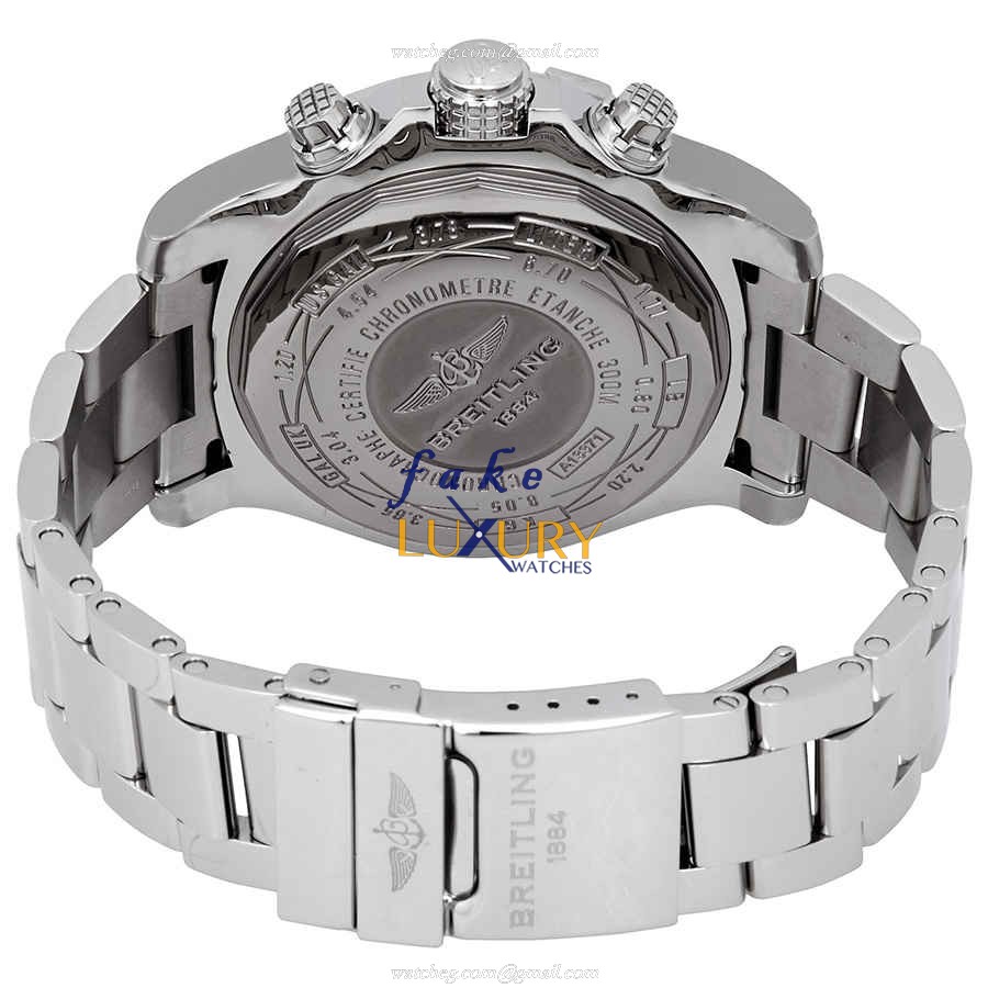 Breitling A13371111B1A1 AVENGER II Black Dial Silver Strap Automatic Steel Replica Watch - Image 3