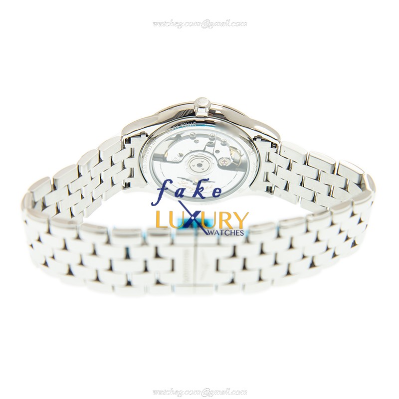 Longines L4.774.4.27.6 FLAGSHIP Automatic Stainless Steel Replica Watch - Swiss Movement, White - Image 4