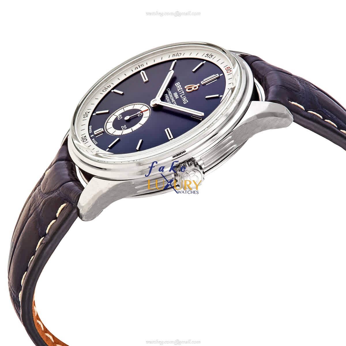 Breitling Premier A37340351C1P2 Automatic Blue Dial Stainless Steel Replica Watch - Image 2