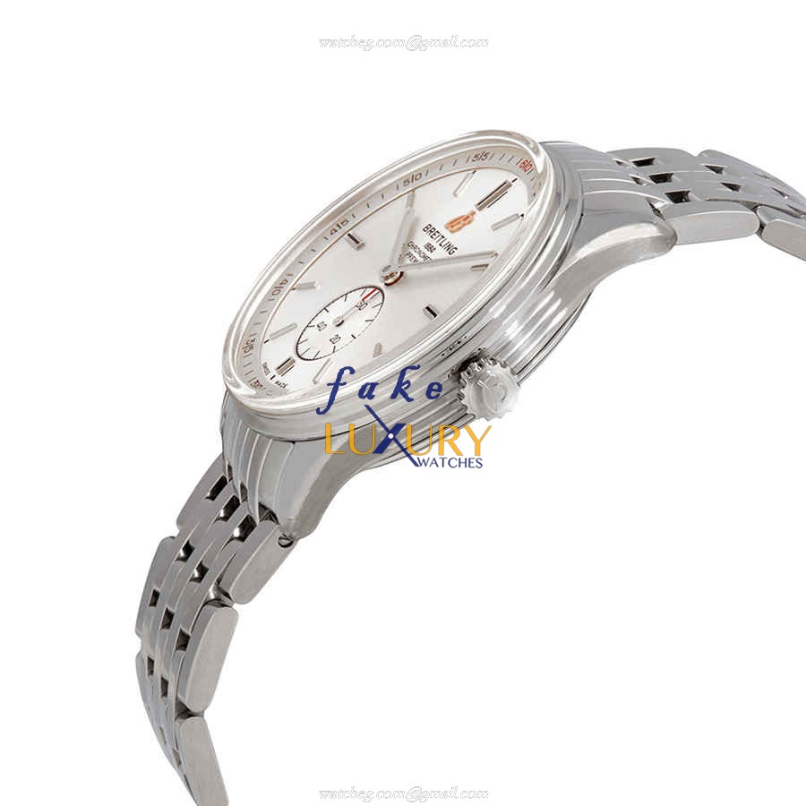 Breitling A37340351G1A1 Premier Replica Watch, Automatic, Silver Dial, Steel Bracelet - Image 2