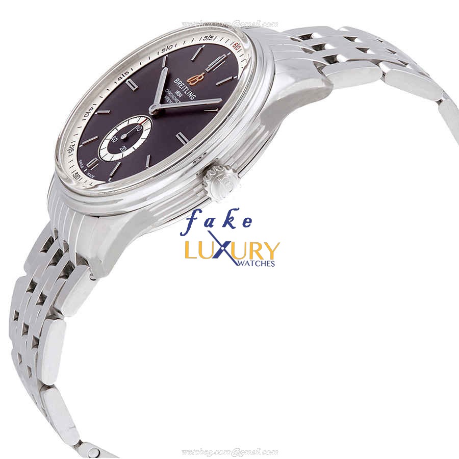 Breitling Premier A37340351B1A1 Replica Watch With Automatic Movement, Dark Grey Dial, Steel Case - Image 2