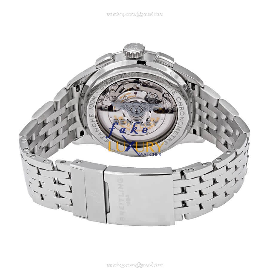 Breitling Premier AB0118A11L1A1 Replica Watch Automatic Green Dial Steel Bracelet - Image 3