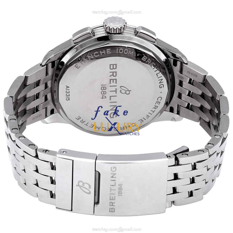 A13315351B1A1 - Breitling Premier Replica Watch - Automatic - Black Dial - Steel Bracelet - Image 3