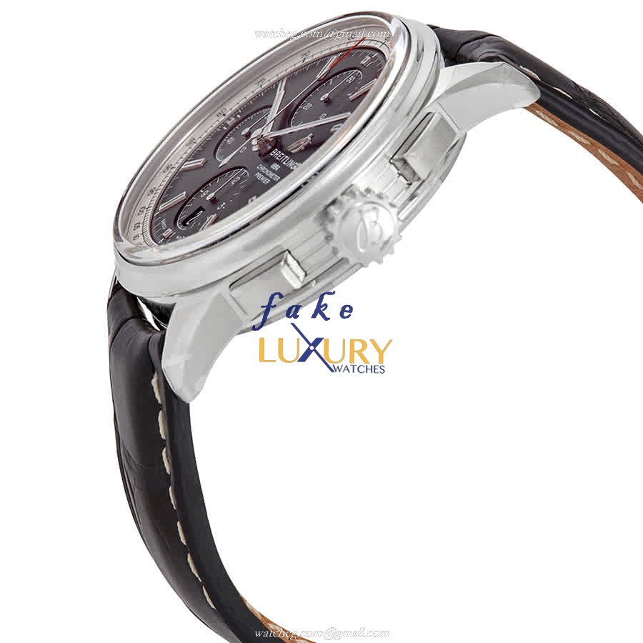 Breitling A13315351B1P2 Premier Replica Watch, Automatic, Black Dial, Steel Case - Image 2