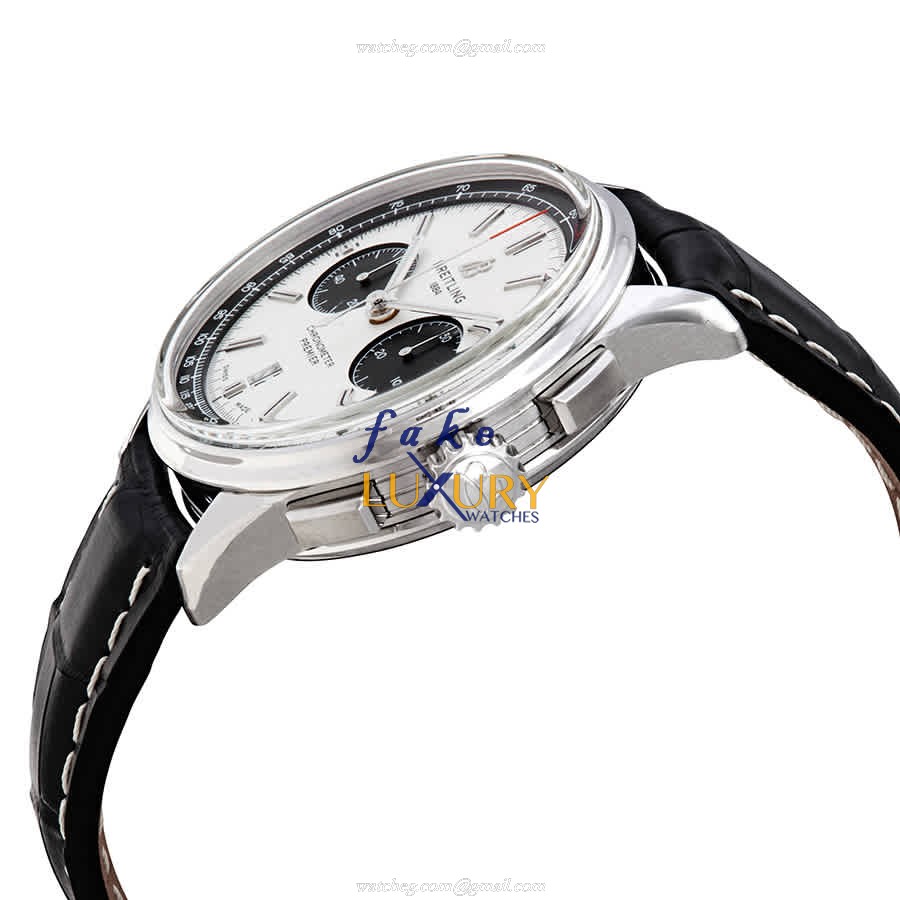 Breitling AB0118221G1P1 Premier Automatic Silver Dial Steel Replica Watch - Image 2