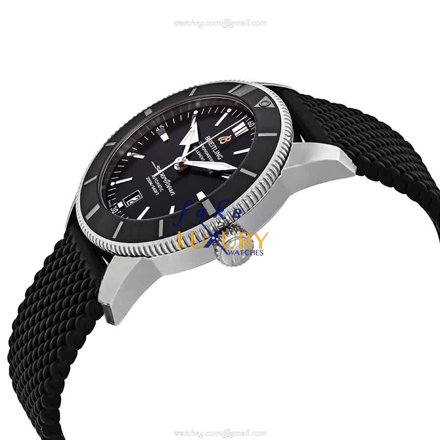 Breitling AB2020121B1S1 Superocean Automatic Black Dial Rubber Strap Replica Watch - Image 2