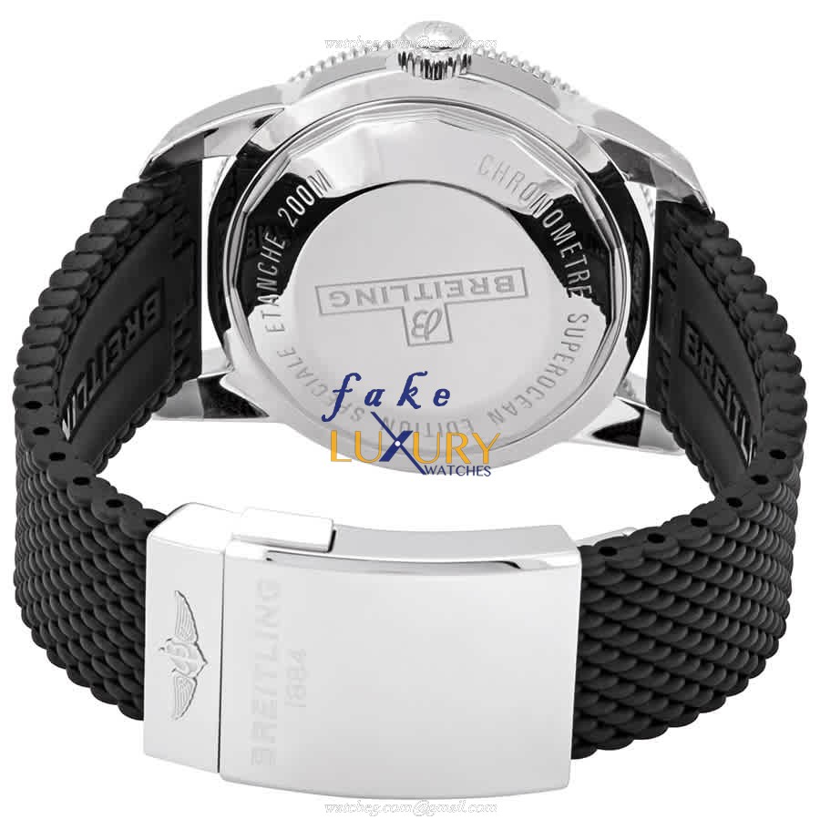 Breitling AB2020121B1S1 Superocean Automatic Black Dial Rubber Strap Replica Watch - Image 3