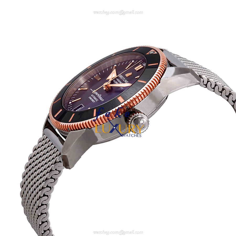 Breitling UB2010121B1A1 Superocean Replica Watch, Automatic, Black Dial, Steel Case - Image 2