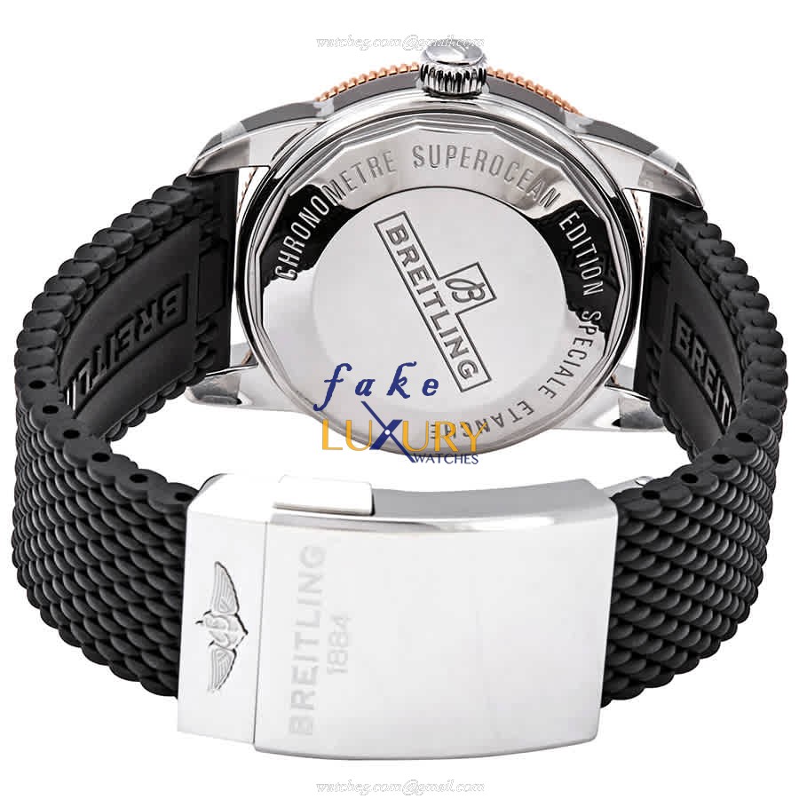 UB2010121B1S1 - Breitling Superocean Replica Watch Automatic Black Dial Rubber Strap - Image 3