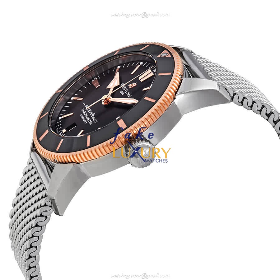Breitling Superocean UB2030121B1A1 Replica Watch with Automatic Movement, Black Dial, Steel Case - Image 2