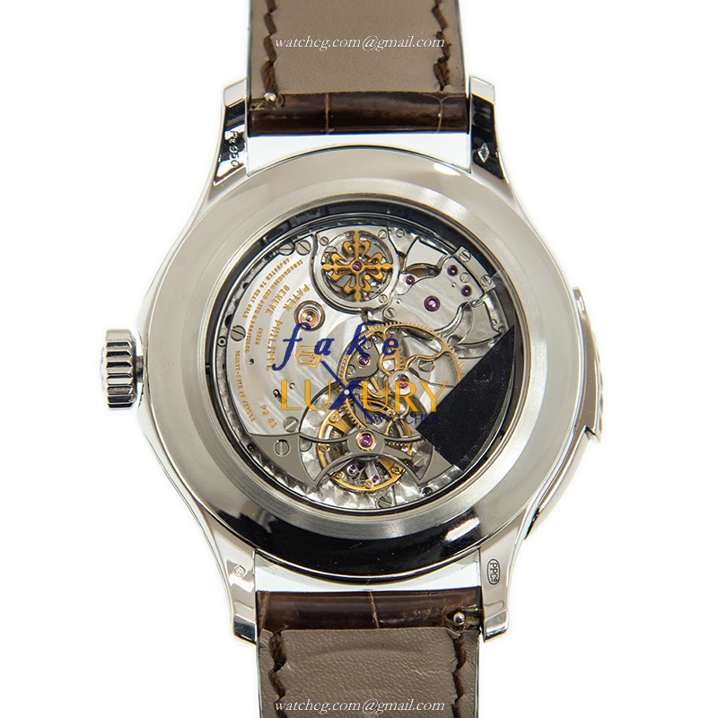 Patek Philippe 5207P-001 - Replica Watch - Manual Wind - Platinum Case - Brown Dial - Leather Strap - Image 3