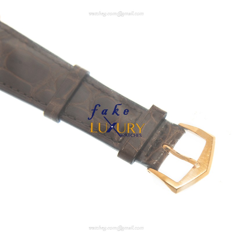 Patek Philippe 5196R-001 Calatrava Manual Wind 18kt Rose Gold White Dial Replica Watch - Image 4
